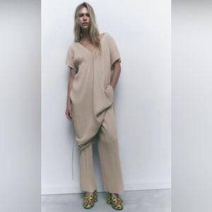 Zara, belted pleated tunic. NWT. SOLD OUT.